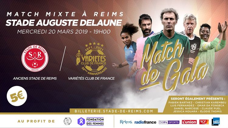 Match de gala du Variétés Club de France à Reims