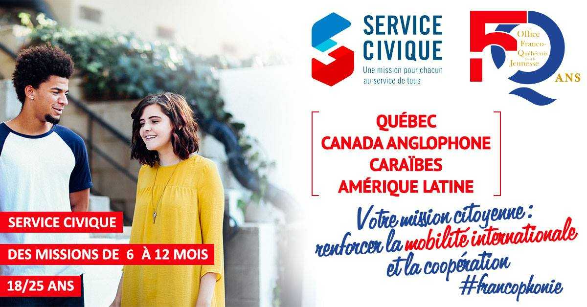 Service Civique au Québec : une semaine pour postuler !