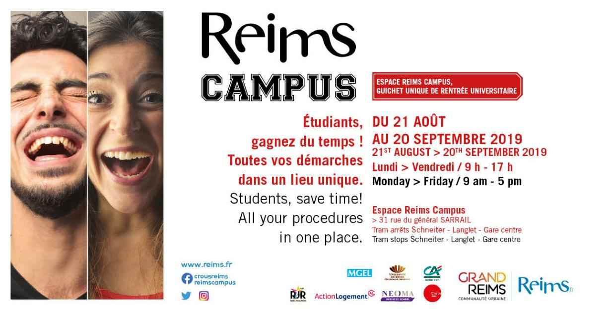 Un guichet unique pour la rentrée étudiante à Reims
