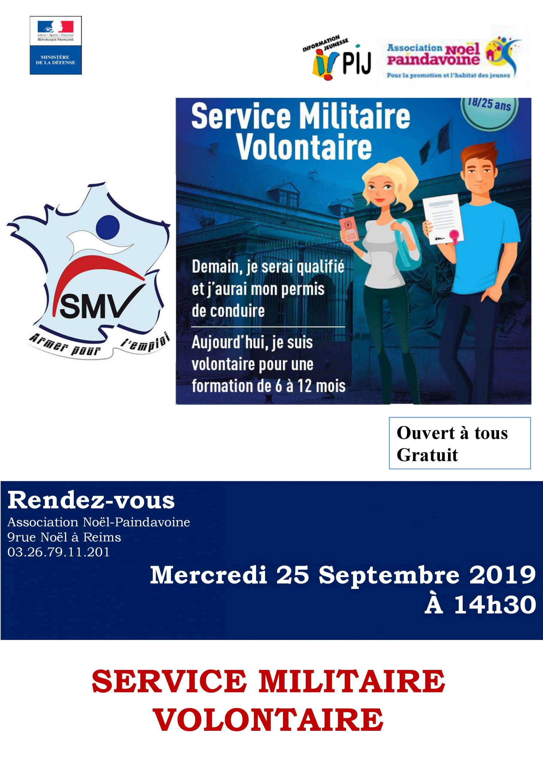 Journée d'information Service militaire Volontaire - Reims