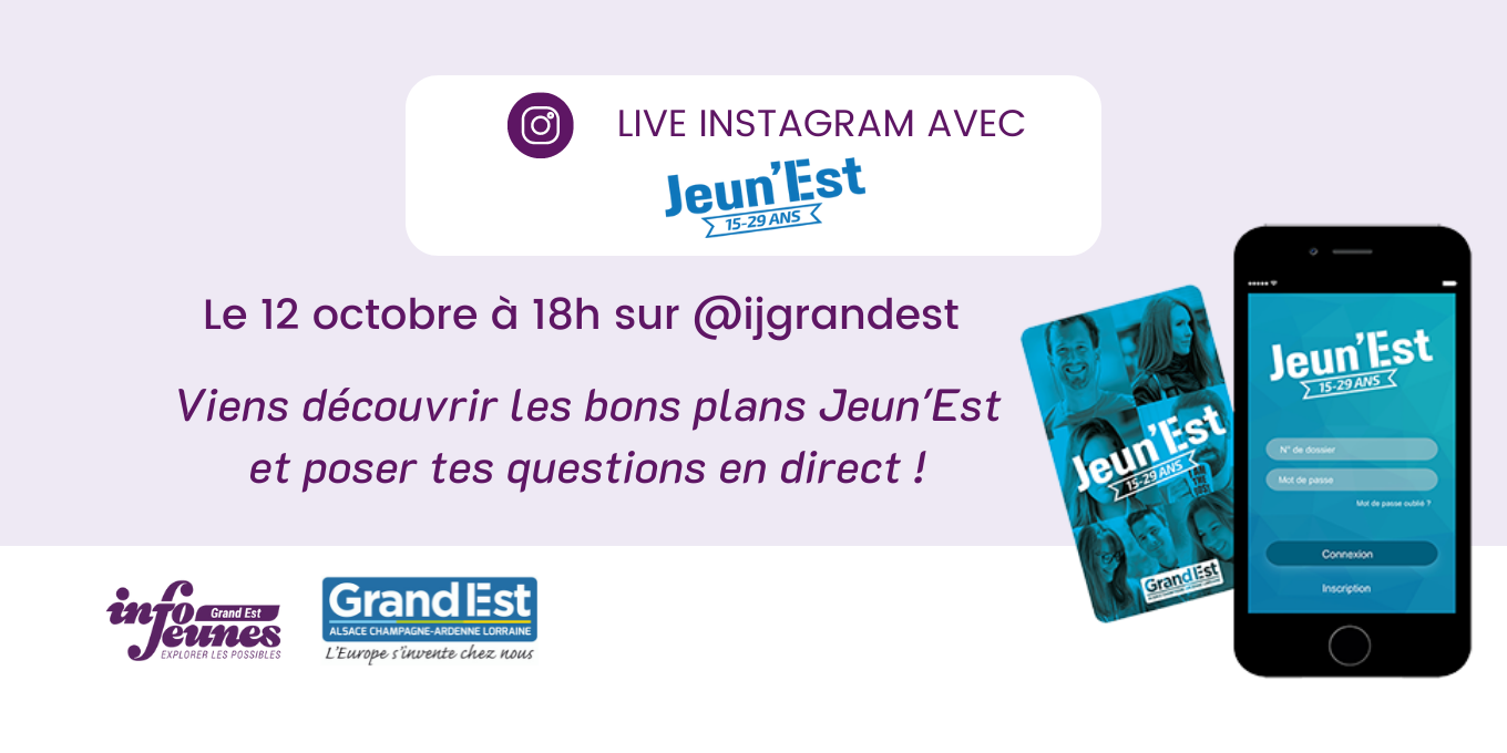 #TFKàlarentrée - Live Instagram sur @ijgrandest : découvre les bons plans Jeun'Est !