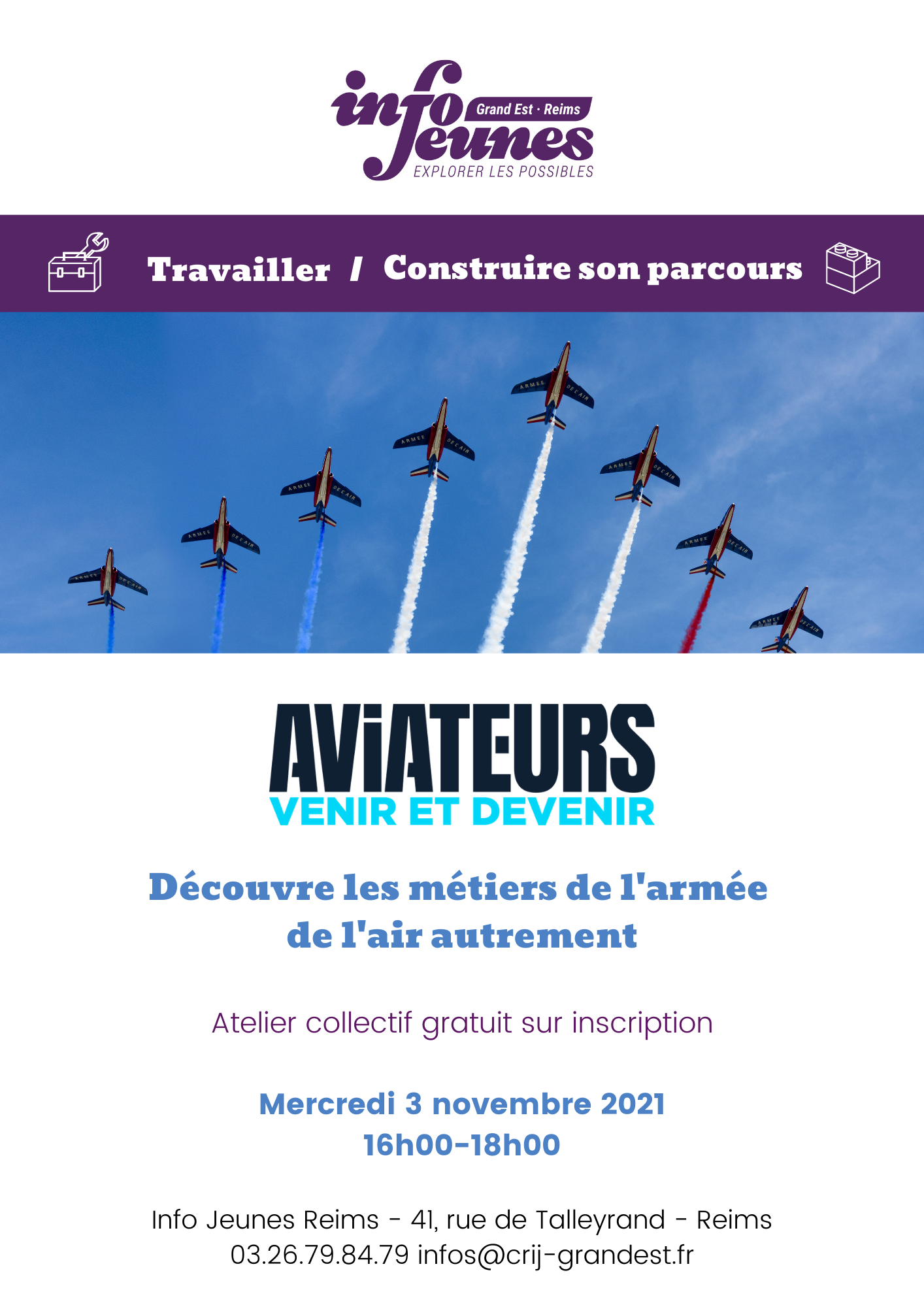 Reims : Viens découvrir les métiers que l'on peut faire dans l'armée de l'air
