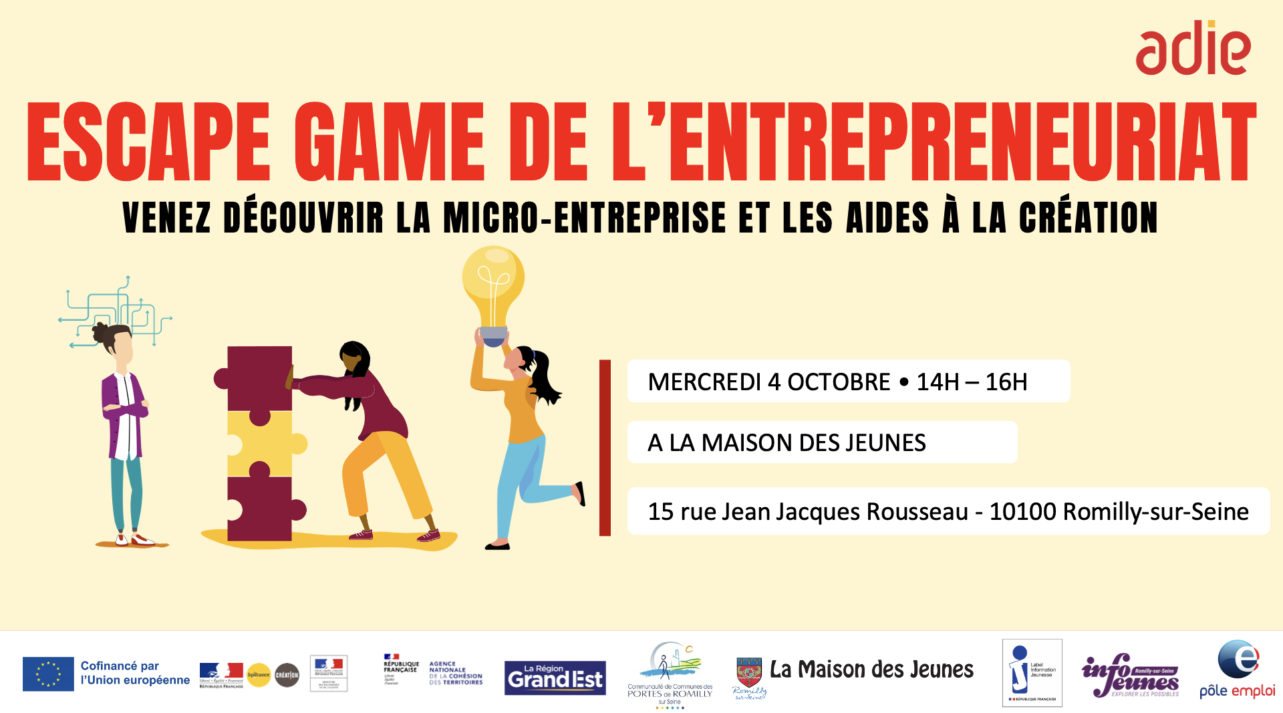 Escape Game entrepreneuriat - Romilly-sur-Seine