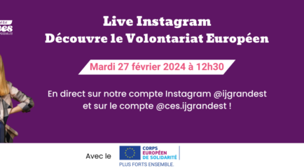 Live Instagram spécial Volontariat européen !
