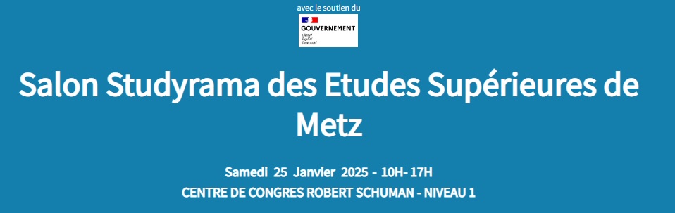 Salon Studyrama des Etudes Supérieures de Metz - Metz (57) - 25 janvier 2025