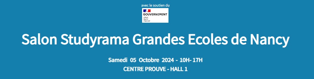 Salon Studyrama des Grandes Écoles de Nancy - Nancy (54) - 5 octobre 2024