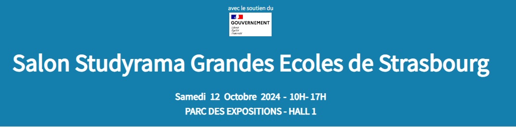 Salon Studyrama des Grandes Écoles de Strasbourg - Strasbourg (67) - 12 octobre 2024