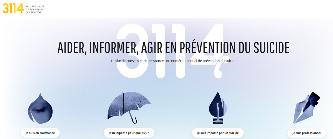 Prévention suicide : découvre le 3114 !