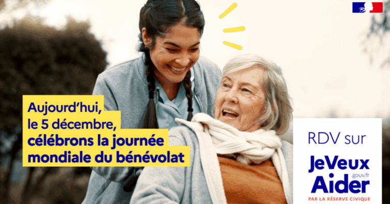 Journée mondiale du bénévolat : et si tu sautais le pas ?